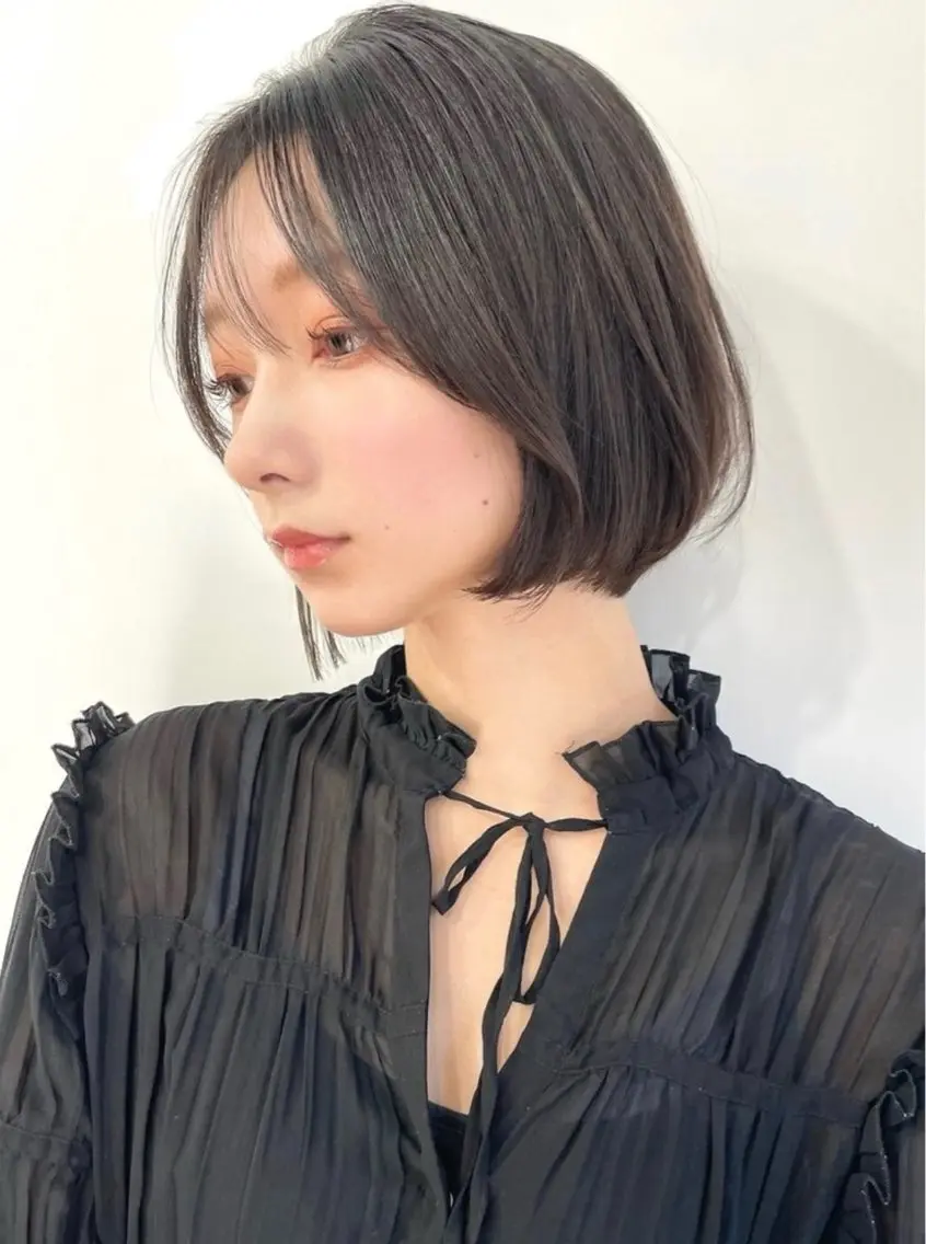 ショート カラー ボブ 似合わせカット カット ヘアカラー トリートメント 橋本 もっさんのヘアスタイル