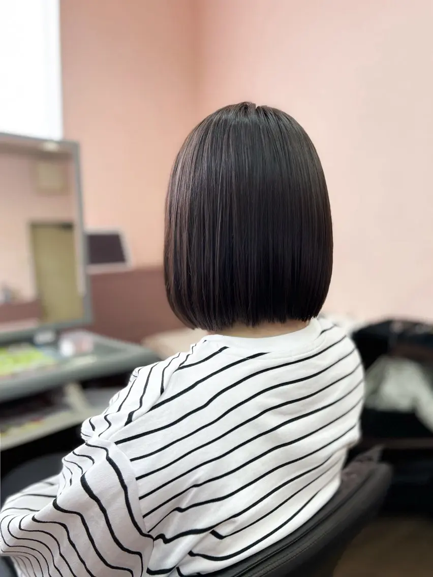 ショート 縮毛矯正 トリートメント 甲斐綾香 /髪質改善/縮毛矯正のヘアスタイル