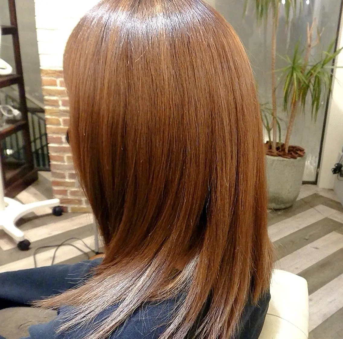 セミロング 髪質改善 トリートメント カット トリートメント 渡辺 康行のヘアスタイル