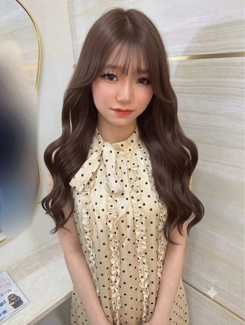 8月人気No.1💍ブリーチなしで垢抜け【オレンジみ赤み消し】低ダメージ透明感ダブルカラー🎀ケアトリートメント付き🎀の写真