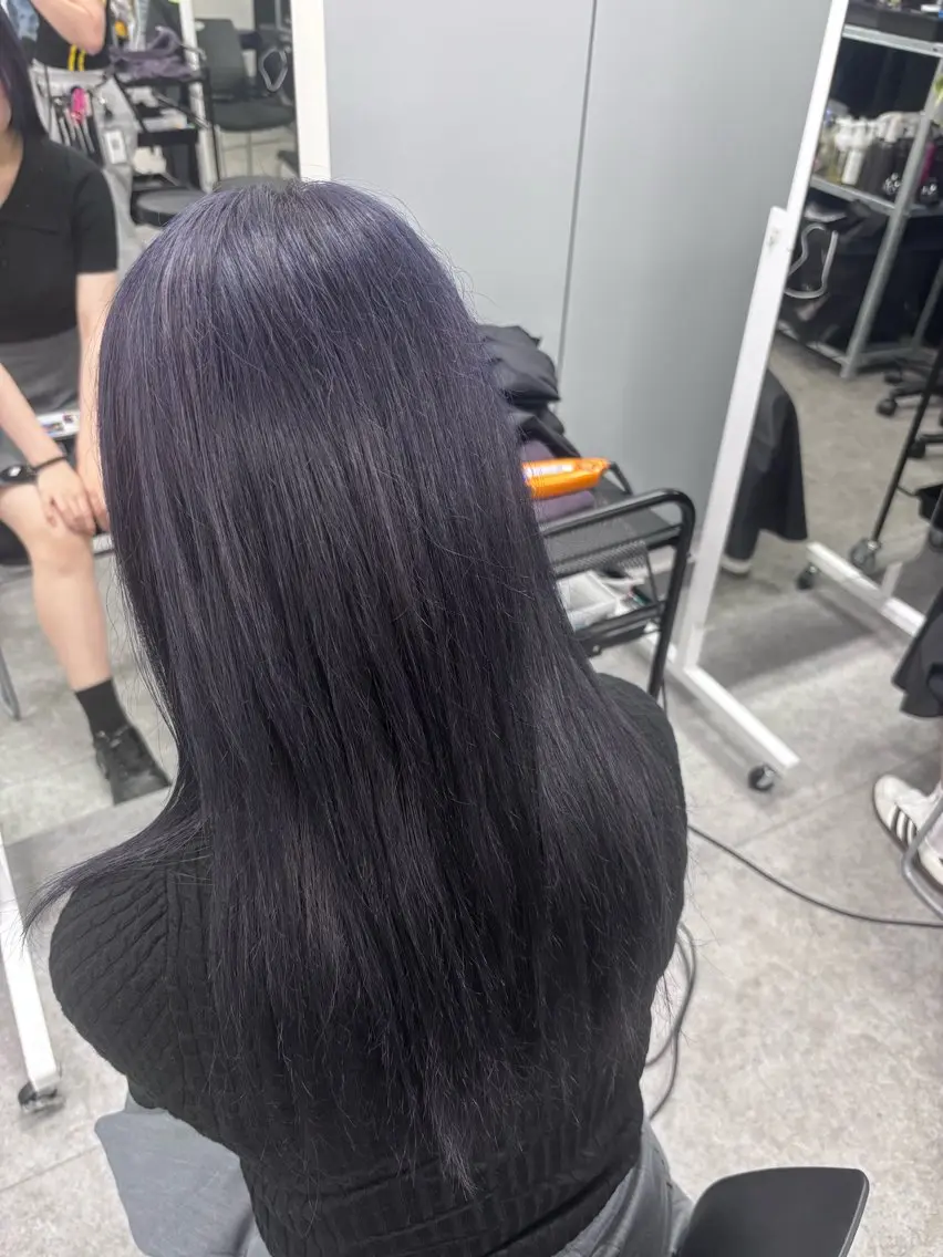 ロング カラー 韓国うる艶ハイトーン 💙ayana💙のヘアスタイル