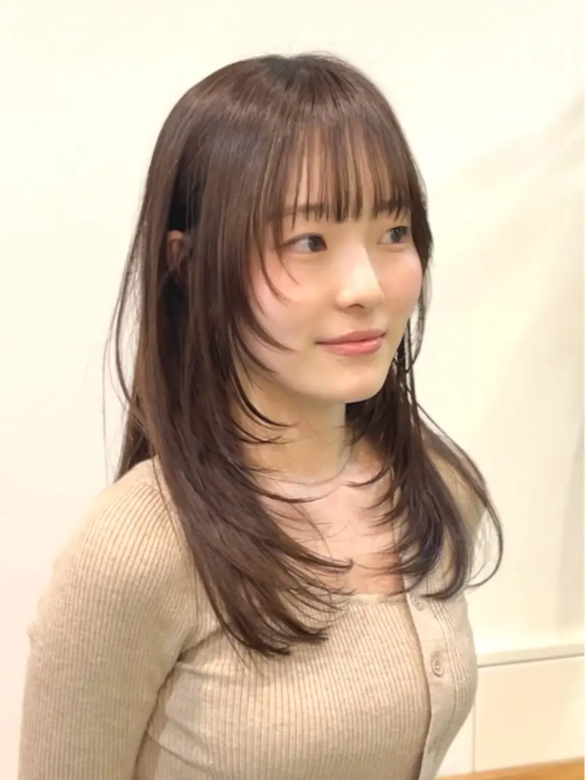 ロング カット 大西 れいやのヘアスタイル