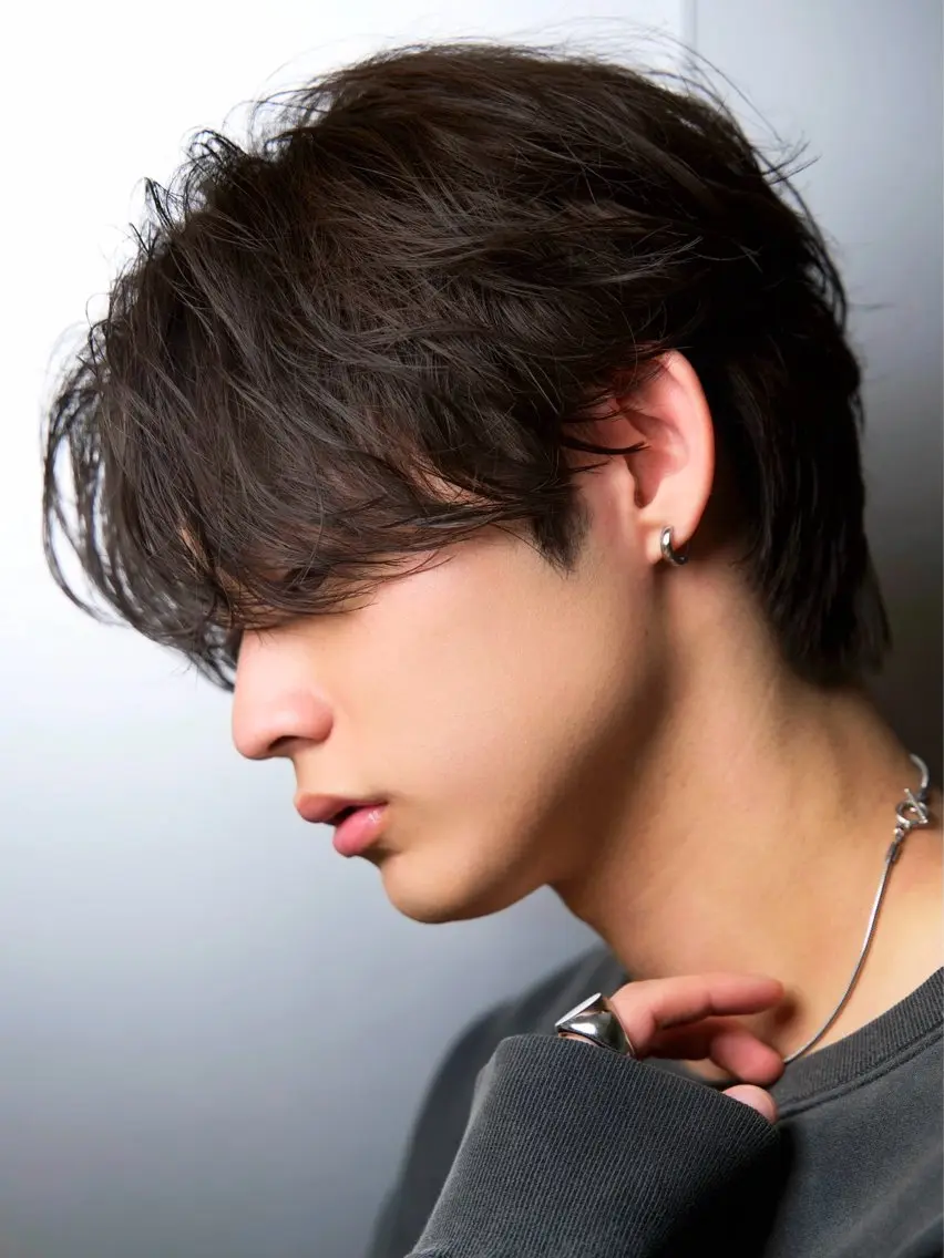 メンズ フェザーパーマ メンズパーマ カット パーマ 【公式】Men's salonLUCEYのヘアスタイル
