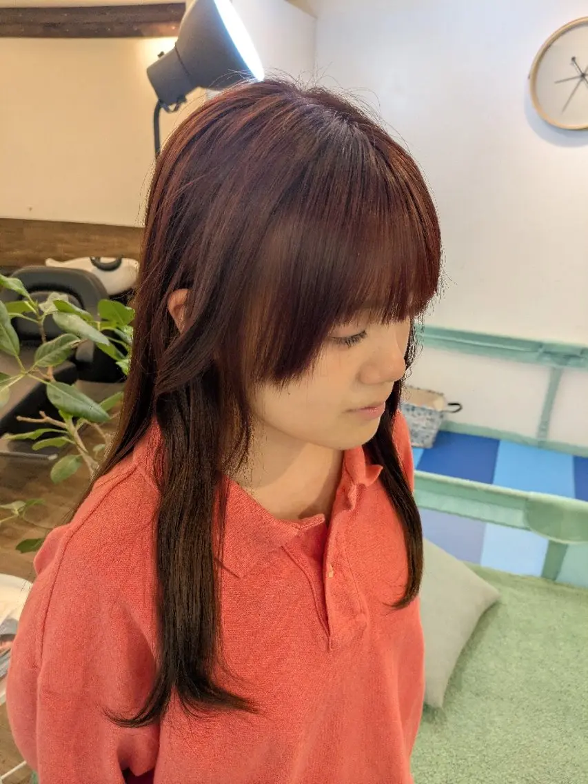 カラー ヘアカラー トリートメント 束感まつぱ🫧 なつき🫧のヘアスタイル
