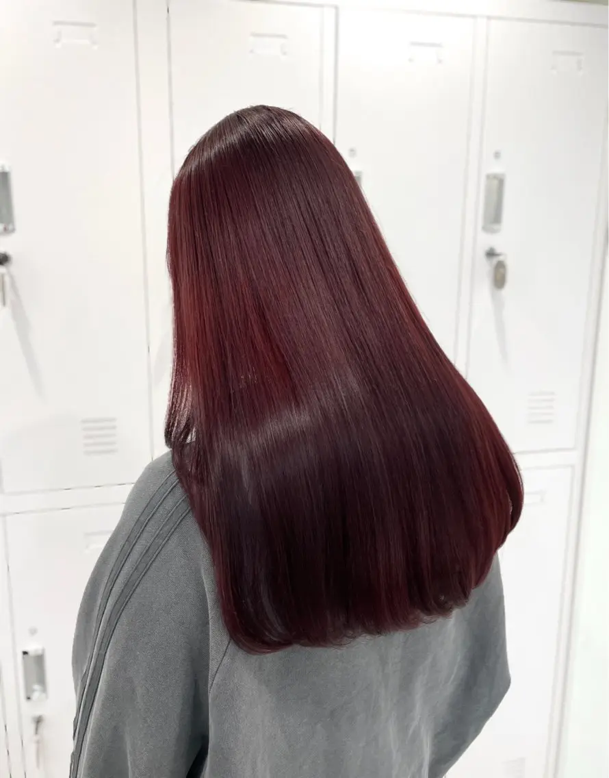 セミロング カラー ブリーチ ブリーチなしカラー カット ヘアカラー トリートメント 髪質改善/レイヤーカ ット/ASAKA🤍のヘアスタイル