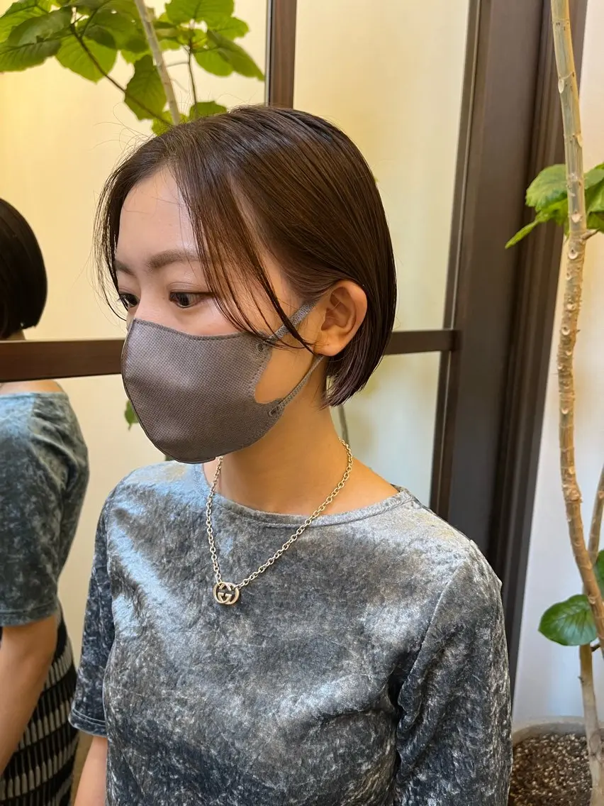 ショート 赤み消しカラー 🩵かりんのヘアスタイル