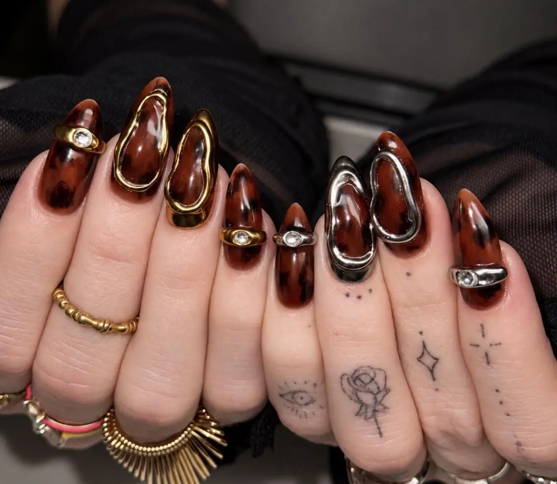 ネイル オーロラネイル チークネイル フットネイル ジェルネイル 韓国ネイル ハンドネイル H.baby Nail Salonのネイルデザイン