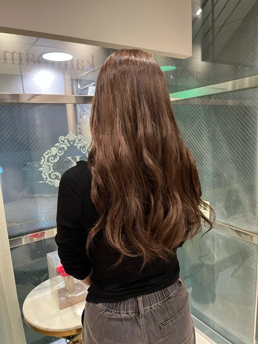 ロング カット ヘアカラー トリートメント 川村 夏のヘアスタイル