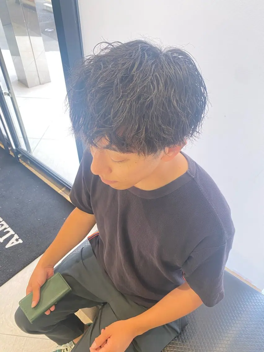 メンズ パーマ 水野 聖哉のヘアスタイル