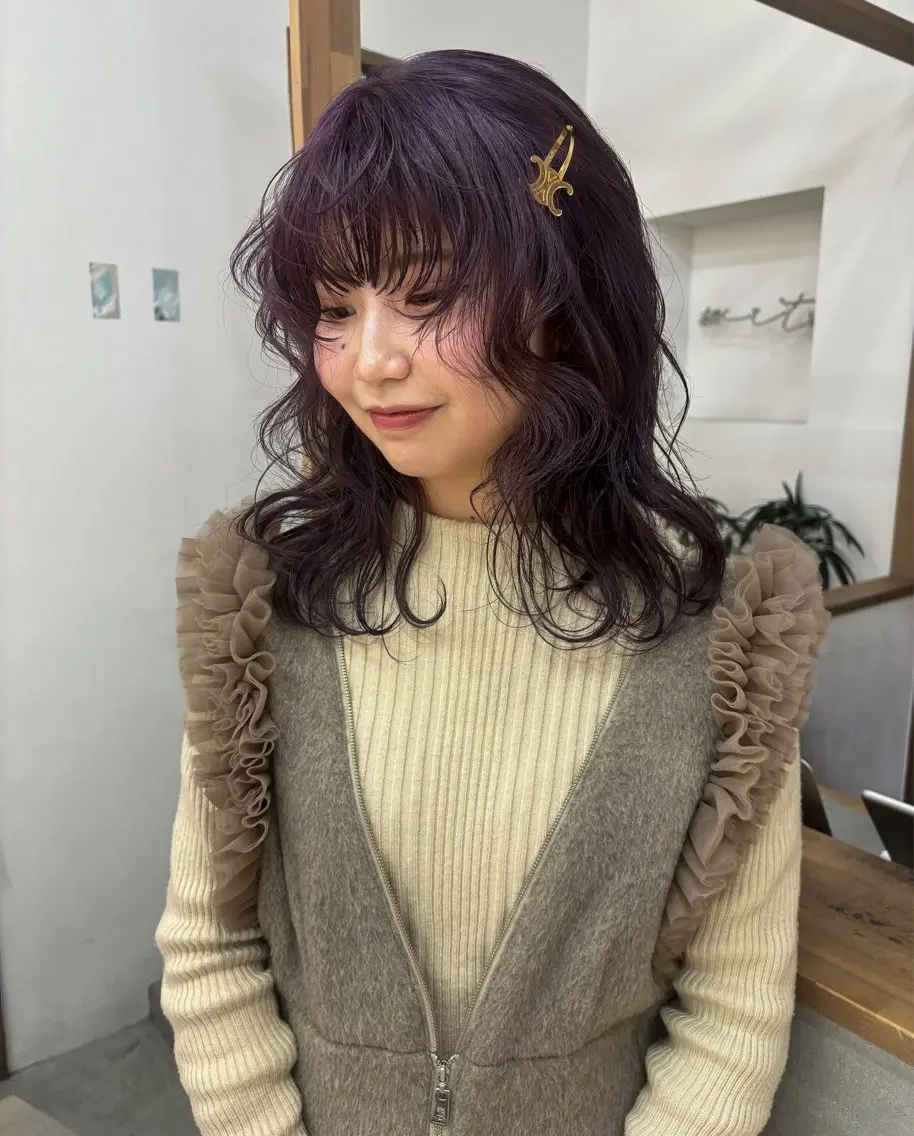 ワンカラー🐩透明感と存在感のあるヘアにの写真