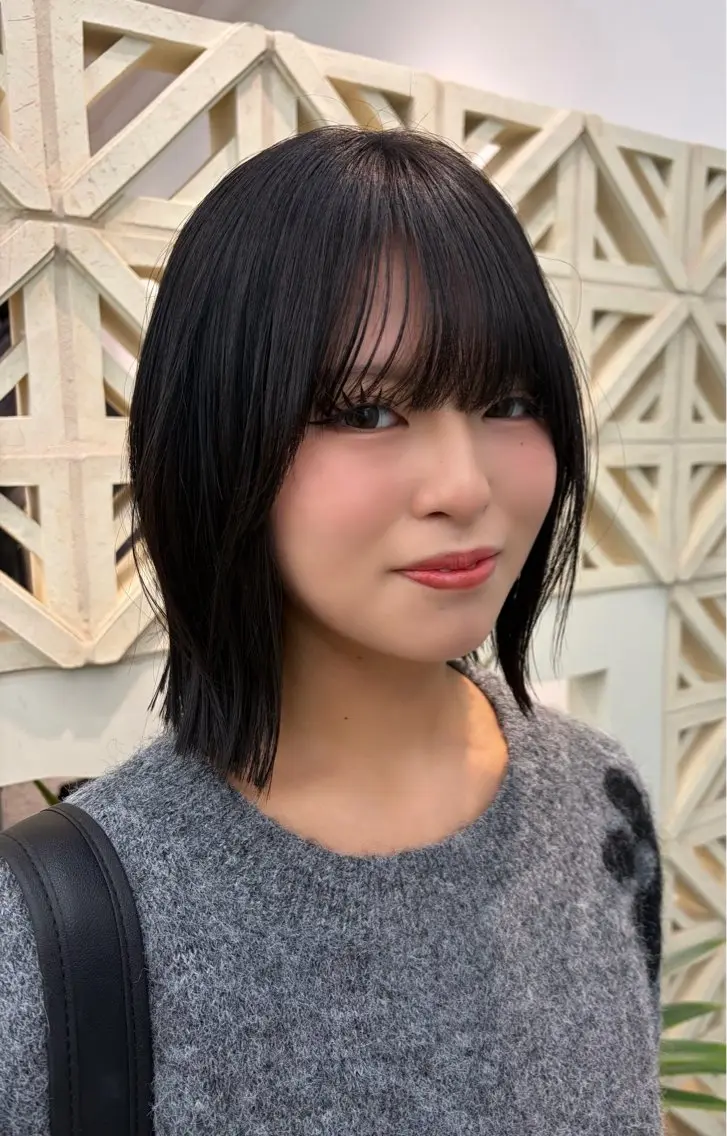 ショート ボブ くびれヘア カット 名駅/ショート/ボブ 透明感カラー/優里のヘアスタイル