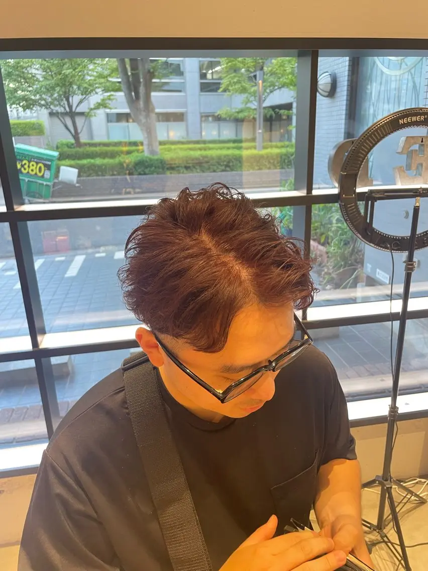 ショート カラー メンズ 暖色カラー🤎Red Neo　meiのヘアスタイル
