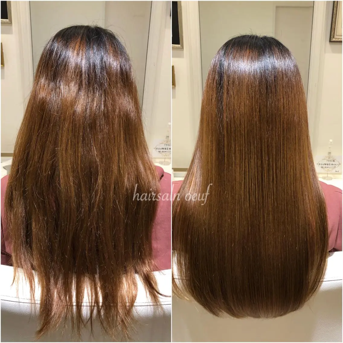 ロング ウフ 長瀬のヘアスタイル