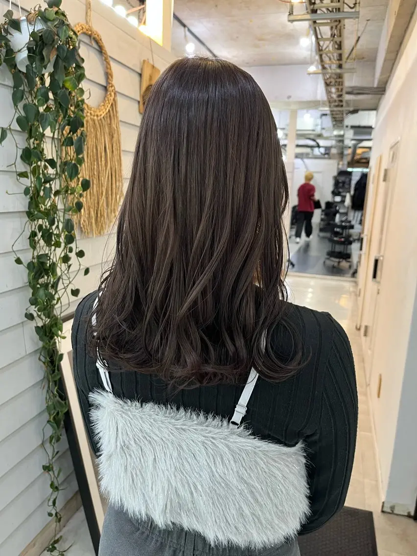 ミディアム カラー ベージュカラー ブリーチ ブリーチなしカラー オリーブベージュ カット ヘアカラー ブリーチ有無Wカラー メンズパーマ大成のヘアスタイル