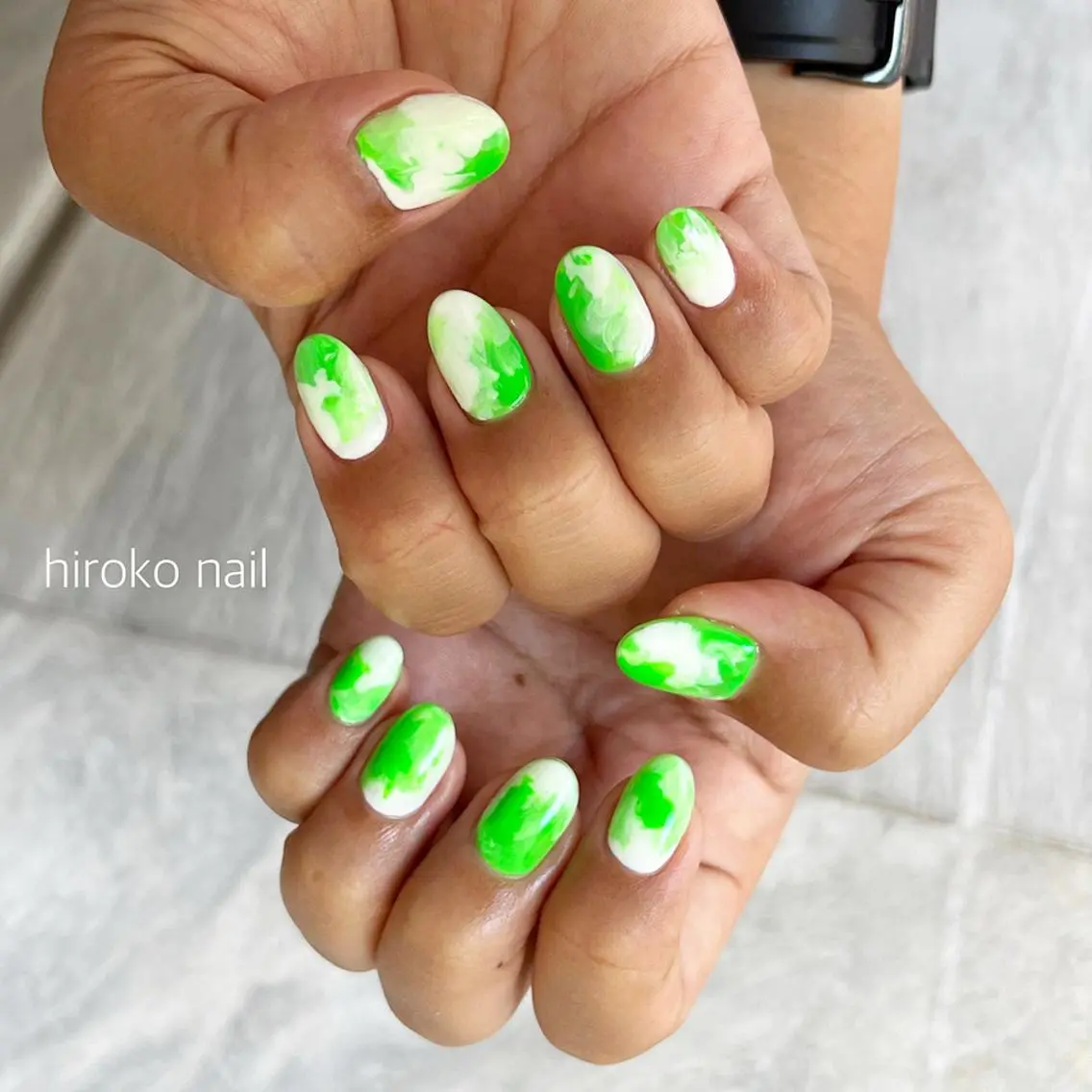 ミディアム ネイル hiroko nailのネイルデザイン