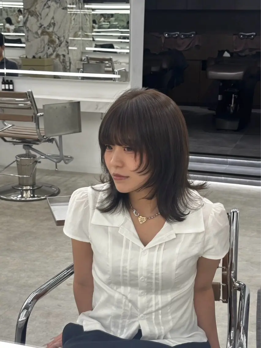 ミディアム カット ヘアカラー のあ \ LIERU🥨のヘアスタイル