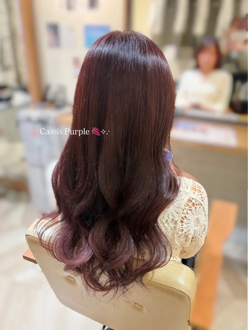 ロング カラー 福島 日生のヘアスタイル
