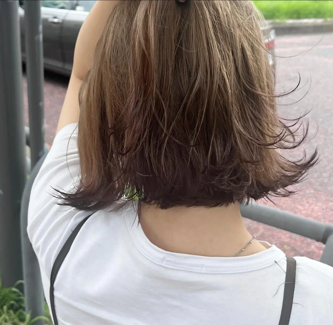 ショート カラー ヘアカラー mitsuki🎀 ブリーチ/エクステのヘアスタイル