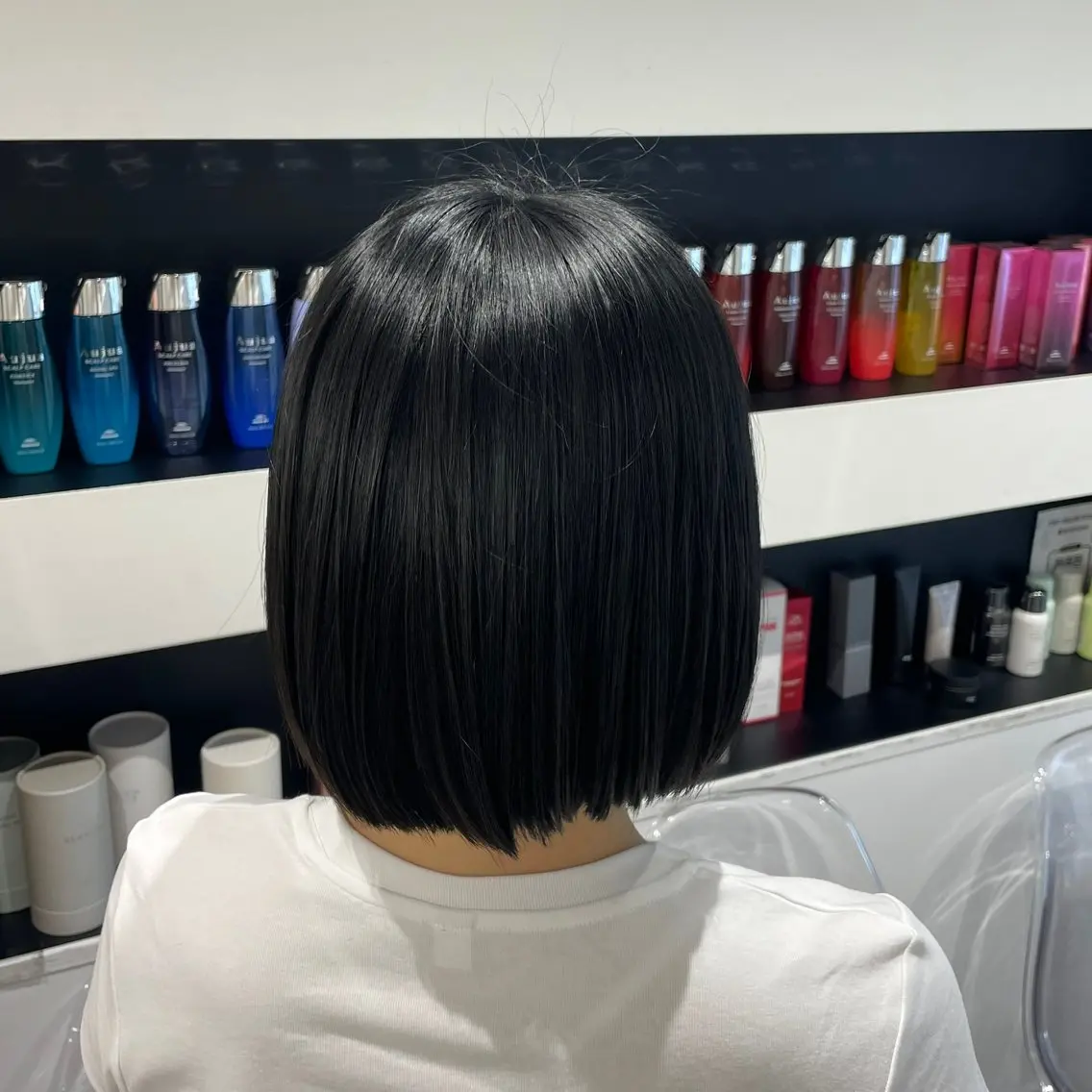 ミディアム カラー ななみ.⋆𝜗𝜚 透明感カラー/まつパのヘアスタイル