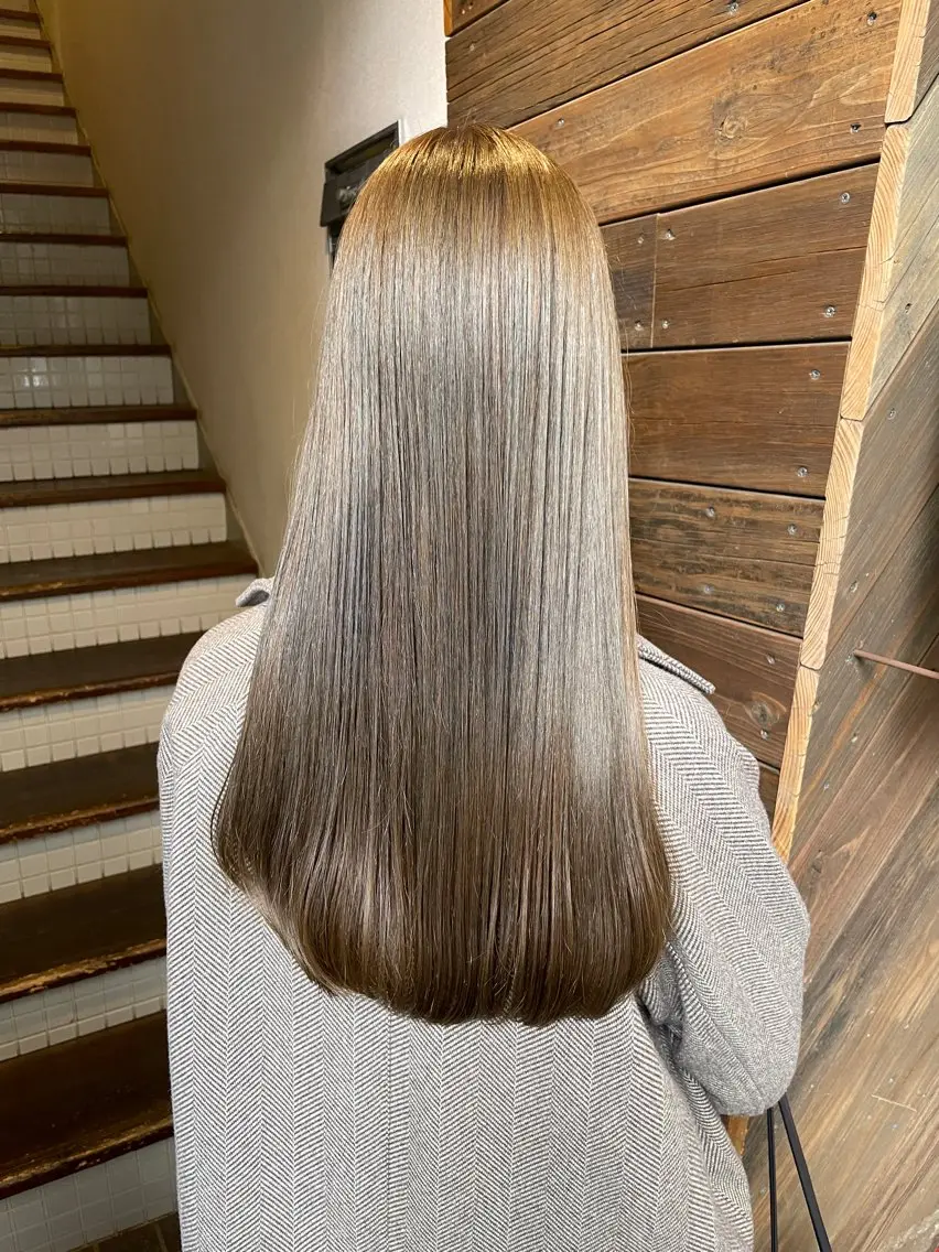 ロング 髪質改善 トリートメント カット ヘアカラー トリートメント plan maiのヘアスタイル