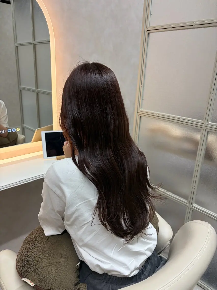 ロング カラー ブラウンカラー ピンクカラー ピンクブラウン Anri /カラーモデルのヘアスタイル