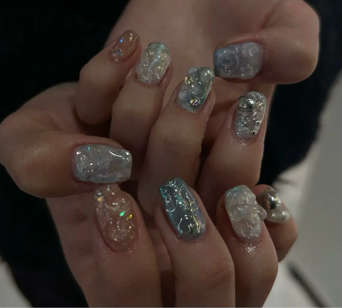 ネイル ハンドネイル ハンドケア mira☼ 𐦍 ☼ nailのネイルデザイン