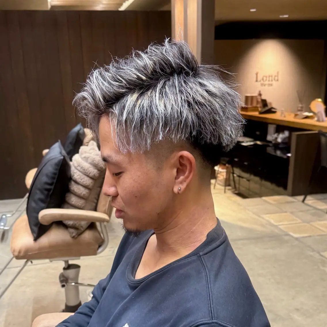 カラー パーマ メンズ メンズメッシュ メッシュ カット ヘアカラー パーマ トリートメント 畑中 希望のヘアスタイル