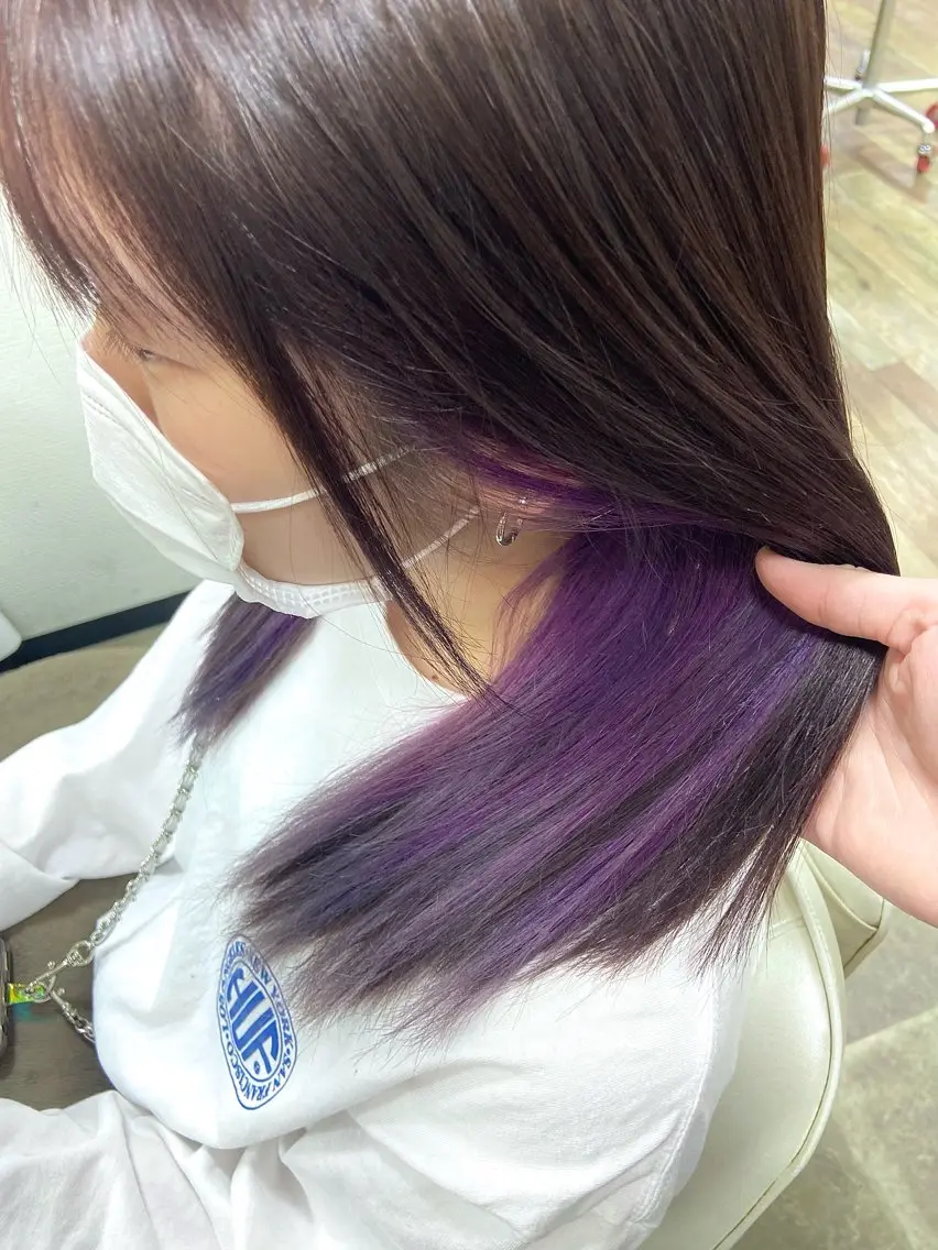 ロング カラー ヘアカラー トリートメント イツキ🌕デザインカ ラー🥨髪質改善🫧のヘアスタイル