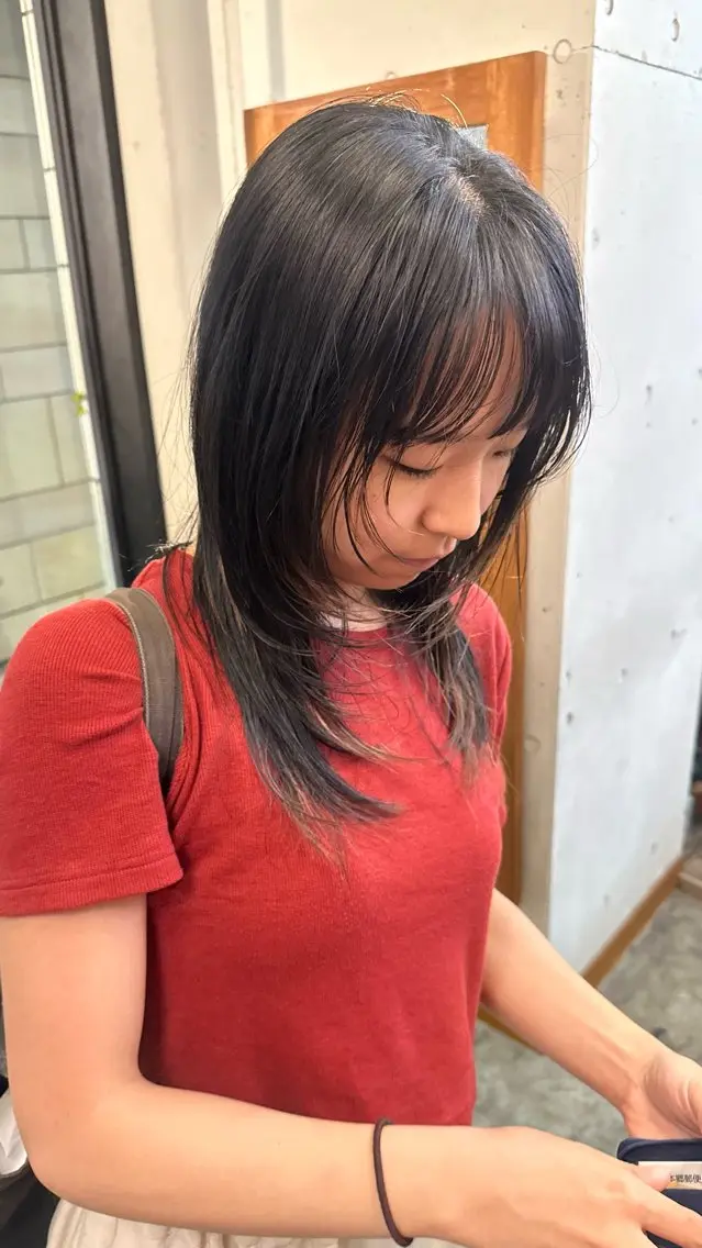 セミロング カラー カット ヘアカラー トリートメント ショートカット/レイ ヤー🫧kotoneのヘアスタイル