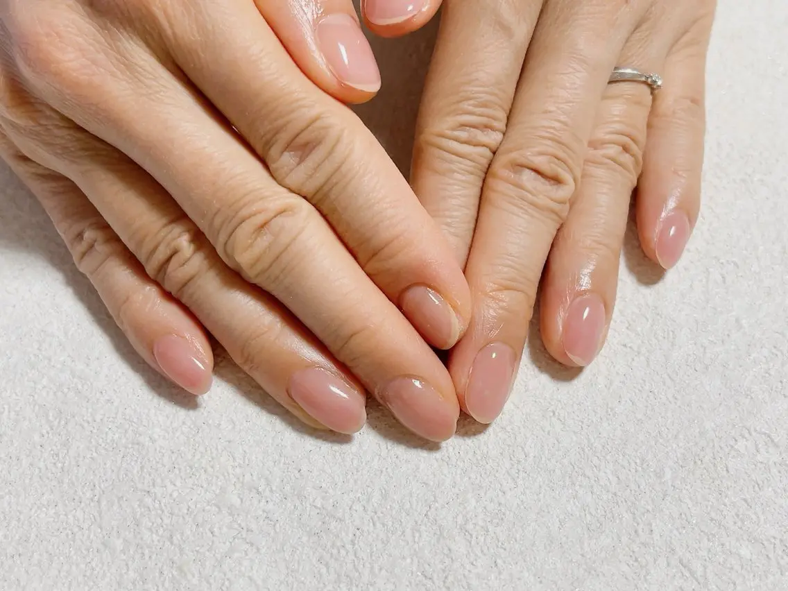 ネイル ジェルネイル メンズネイル パラジェル 春ネイル ワンホンネイル kiki nail たまプラーザのネイルデザイン