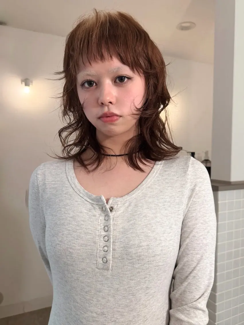 ミディアム カラー カット ヘアカラー トリートメント Kaito🐶 /デザイン/レイヤーのヘアスタイル