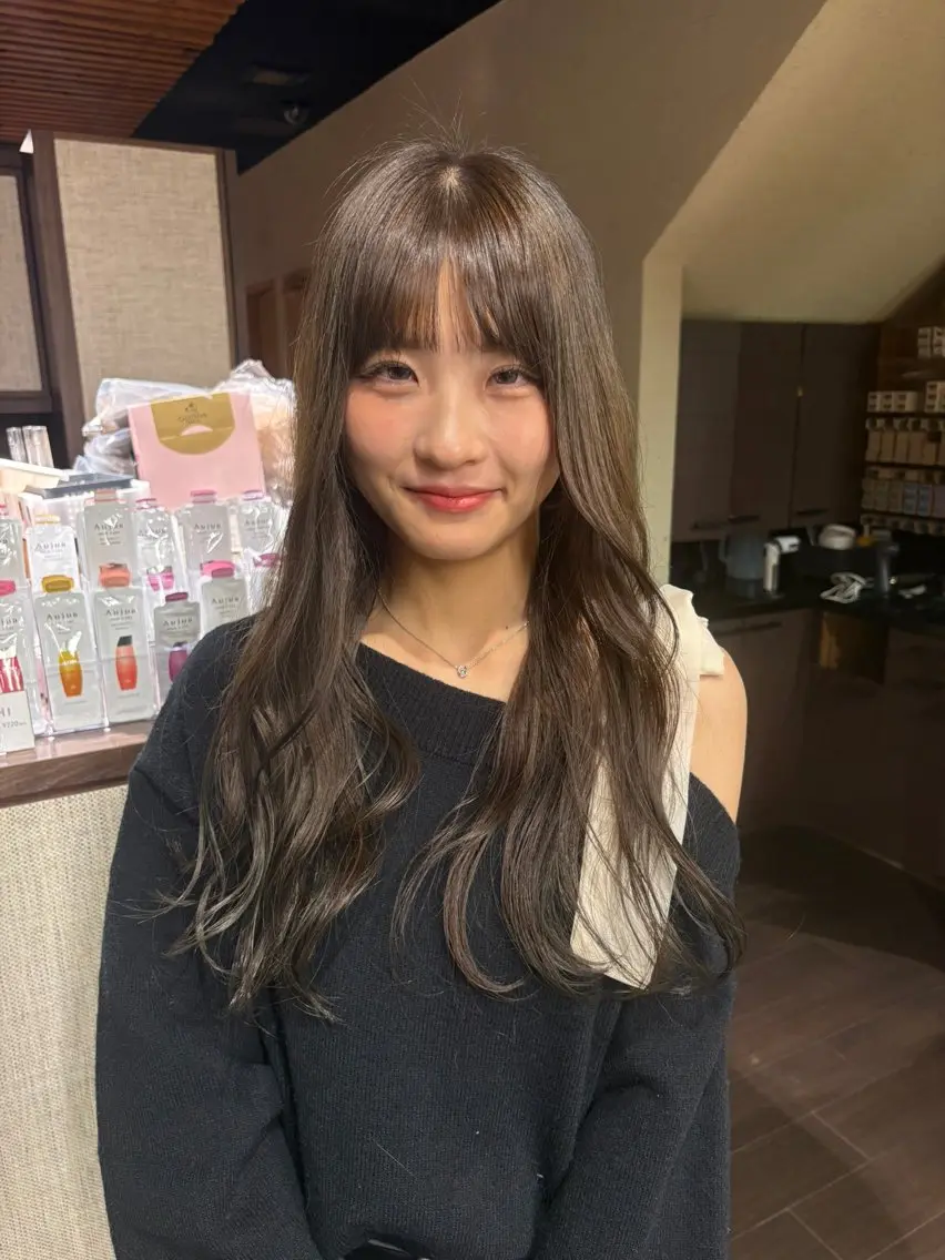 カラー 透明感カラー オリーブカラー ヘアカラー 透明感カラー/川越 心羽のヘアスタイル