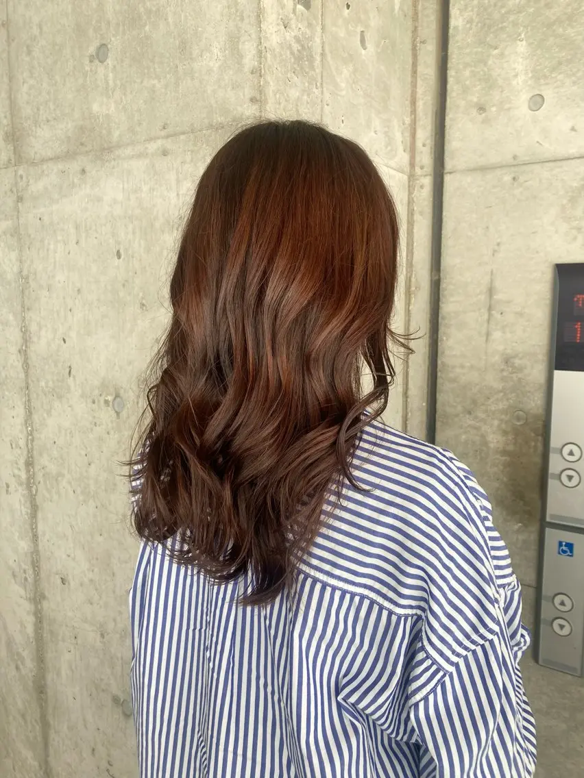 ロング カラー ヘアカラー 横浜美容室/暖色系 michika🌹のヘアスタイル