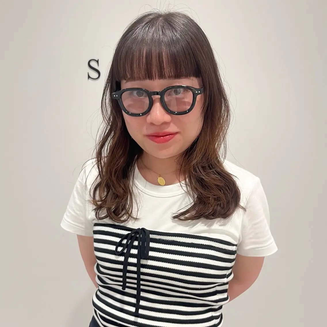 セミロング カット ヘアカラー トリートメント STYLE 相模大野のヘアスタイル