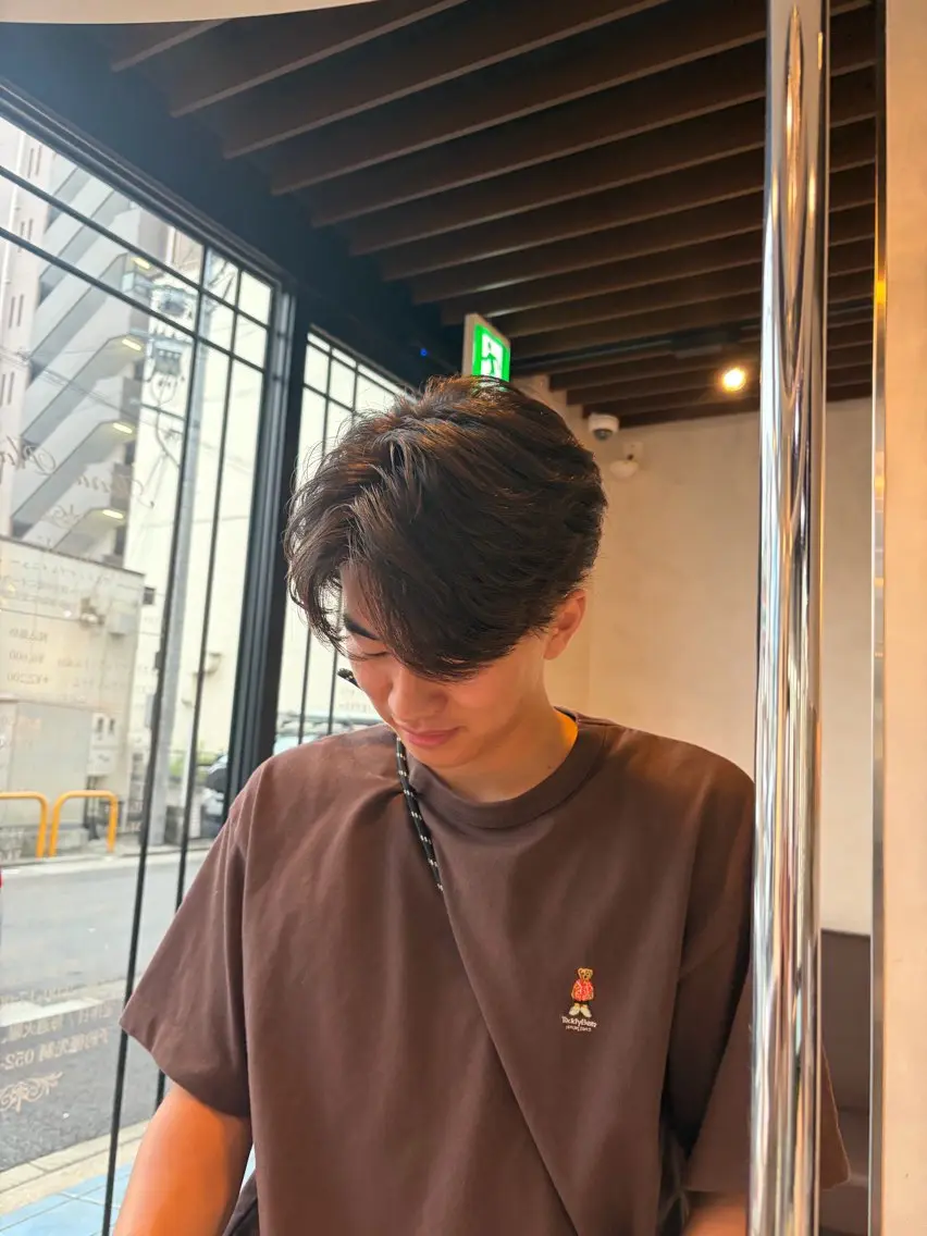 メンズカット+パーマの写真