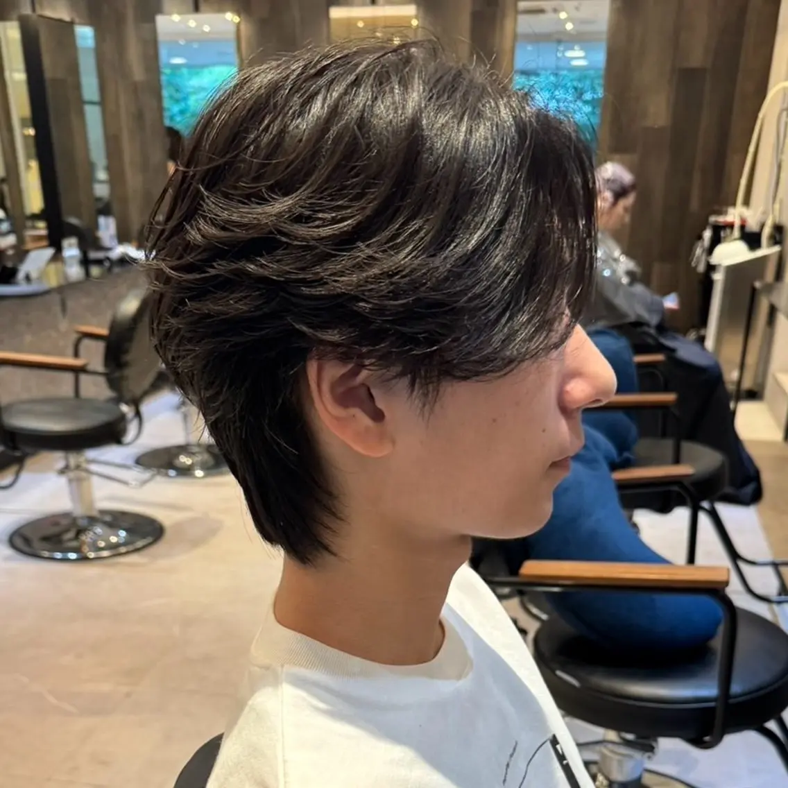 ✂️カット ＋ 毛流れパーマ【センターパート】の写真