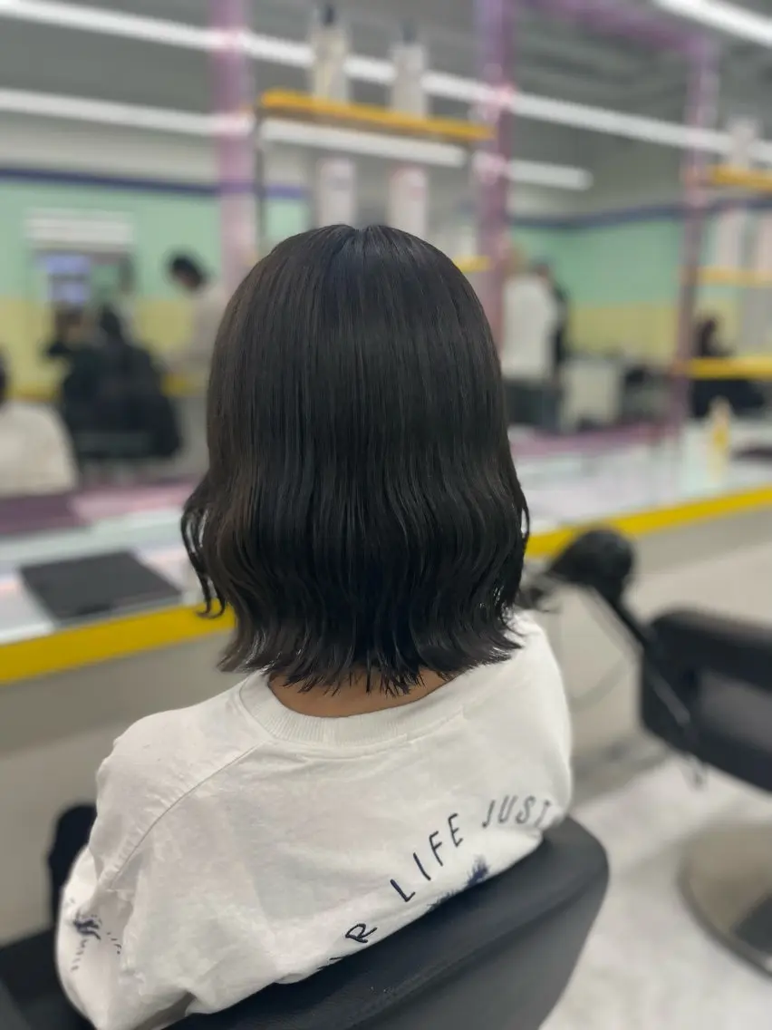 セミロング カラー ヘアアレンジ ヘアカラー トリートメント ヘアセット 【透明感×レイヤー】 🍃RIKU🍃のヘアスタイル