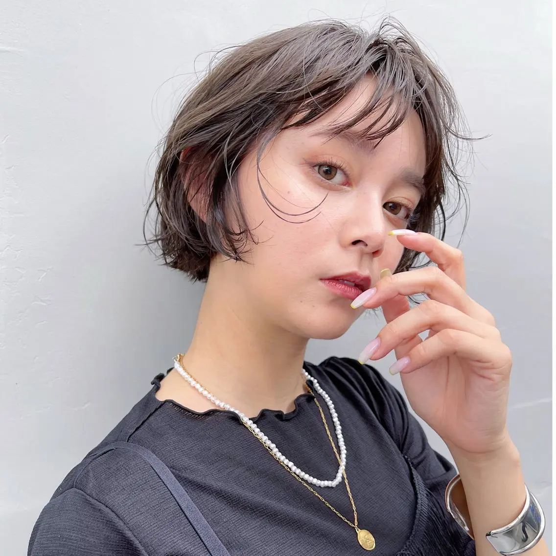 ショート カラー ショートボブ ボブ ショートヘア カット ヘアカラー トリートメント AiM 大名　似合わせカットのヘアスタイル
