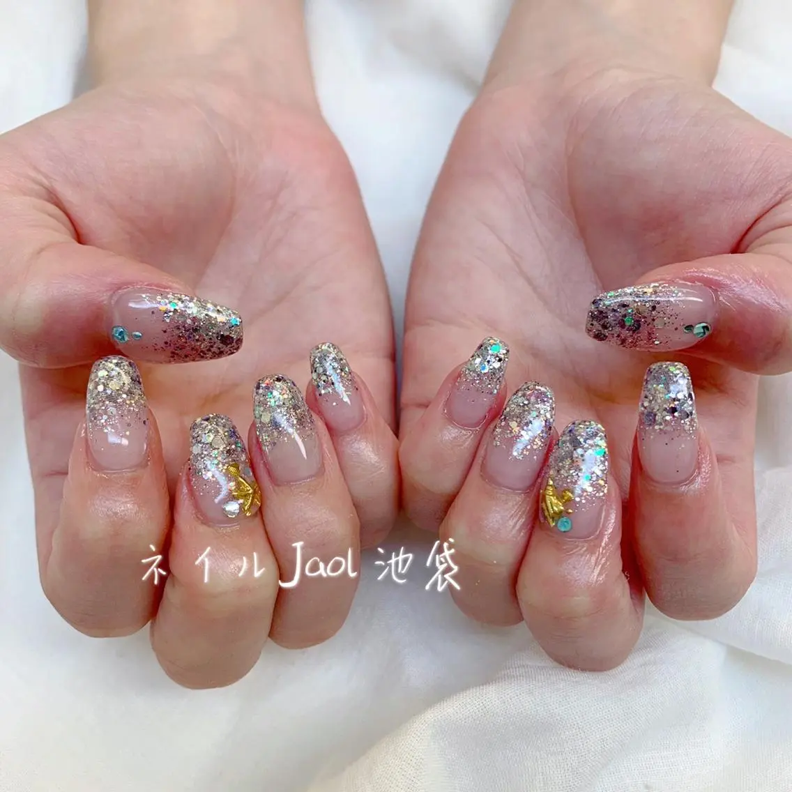 セミロング ネイルJaol 池袋のネイルデザイン