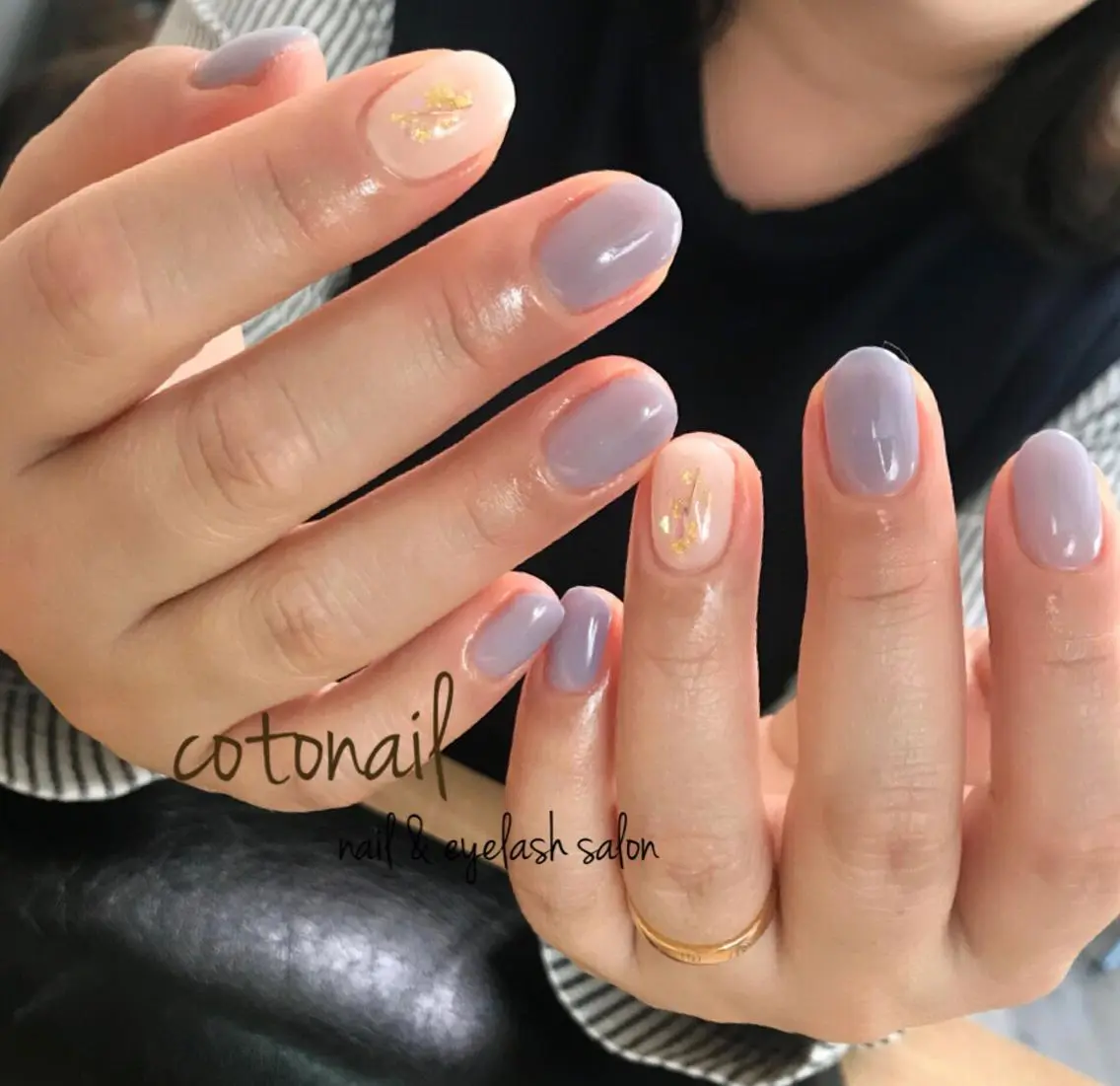 ショート ネイル シンプルネイル ハンドネイル ツメトマツゲ .のネイルデザイン
