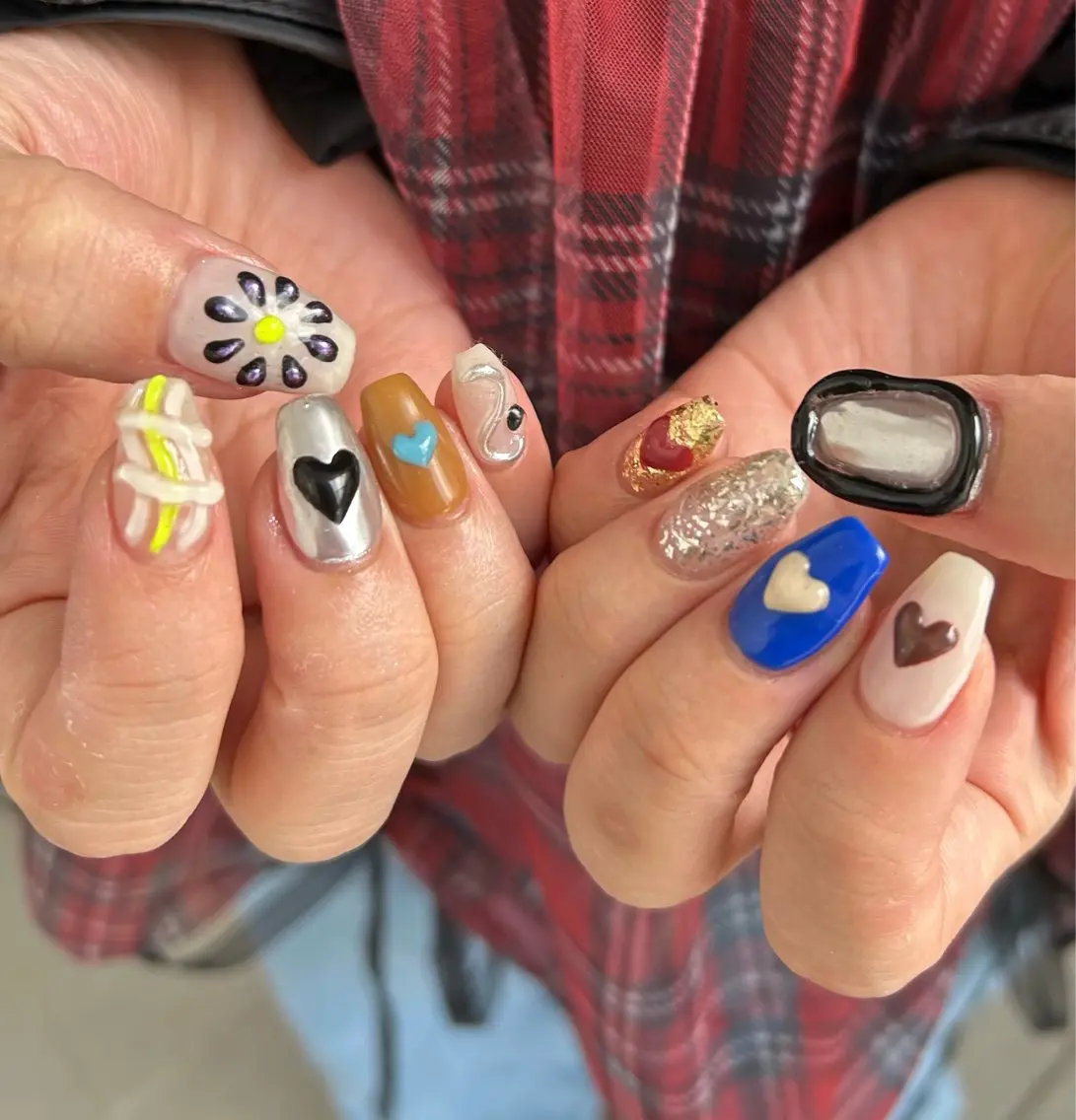ネイル SEINA_ NAIL🐈‍⬛💗のネイルデザイン