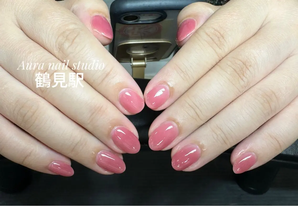 ネイル ハンドネイル Aura nail 🍐💫のネイルデザイン