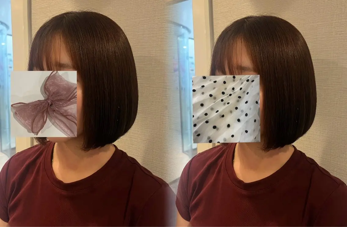 ショート カラー ボブ 宮脇 蒔音のヘアスタイル