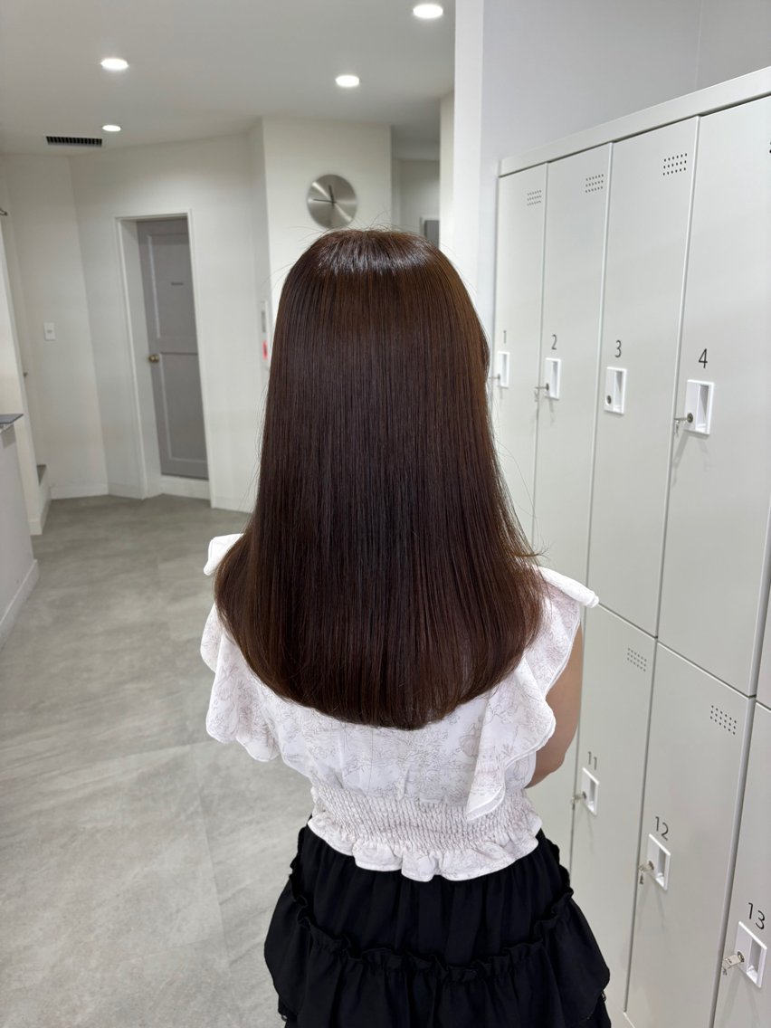 ロング ヘアカラー うるツヤ縮毛矯正/ 銀座/Kazukiのヘアスタイル