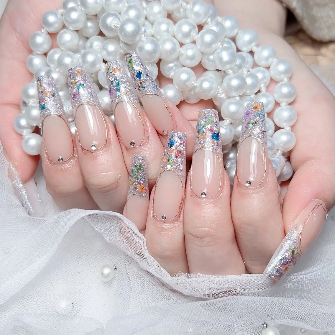 ネイル M🌷nail 長さだし専門店のネイルデザイン