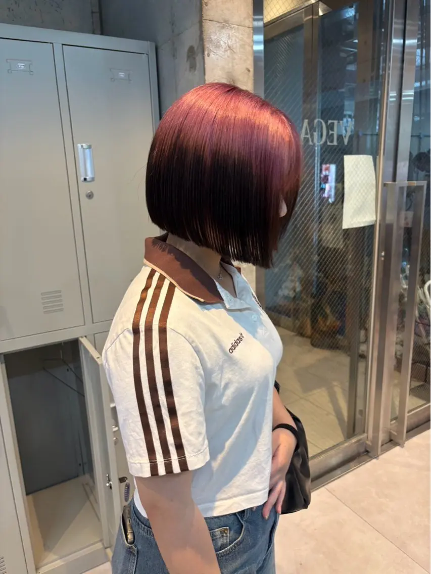 ミディアム ヘアカラー トリートメント 福岡天神/さや 当日予約空きありのヘアスタイル