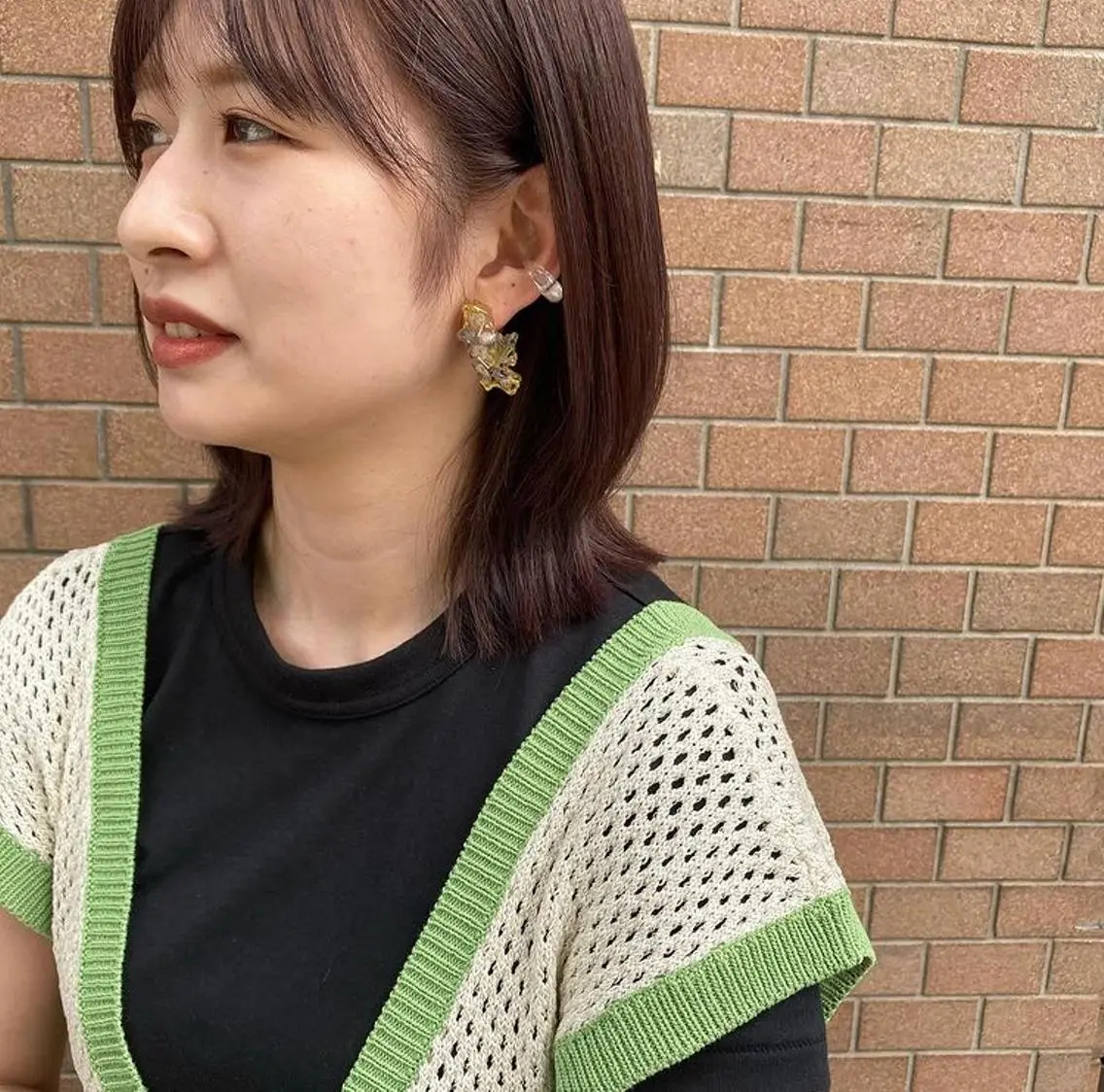 ミディアム カラー 大阪ヴィーガンサロン KANAKOのヘアスタイル