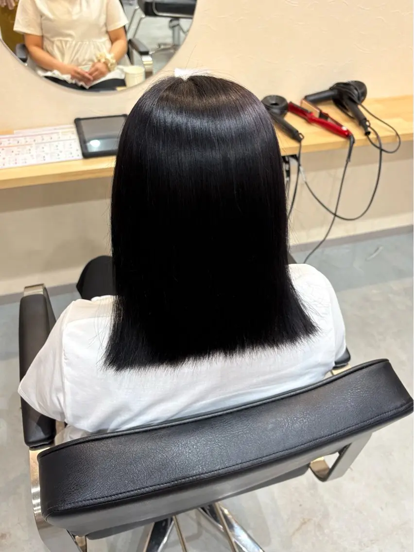 ミディアム 髪質改善 トリートメント ヘアカラー トリートメント 髪質改善/ うる艶カラー🪄🫧のヘアスタイル