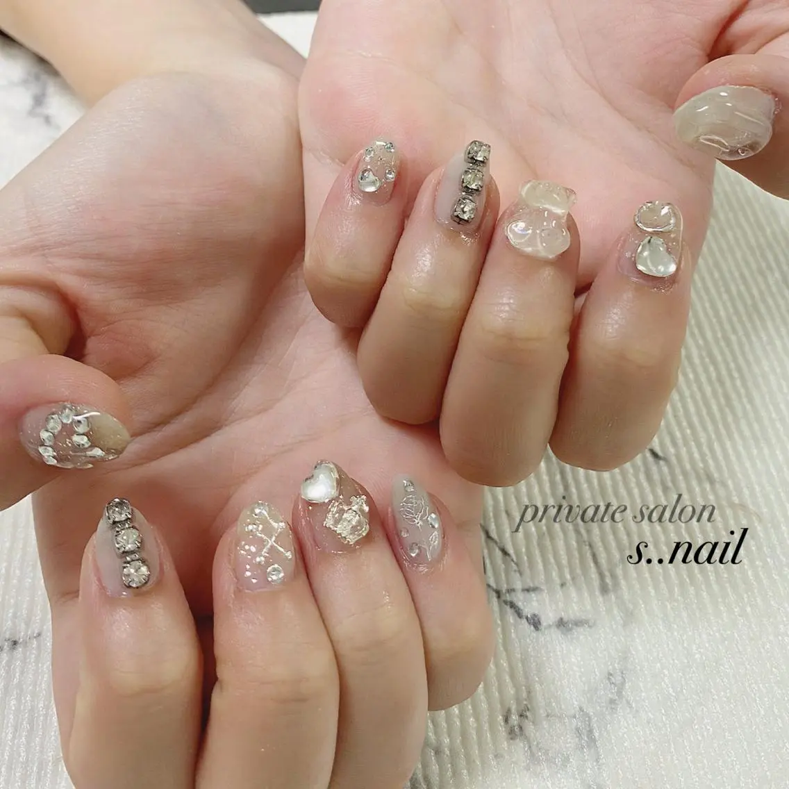 ネイル キラキラネイル ハンドネイル フットネイル s..nail / MORITAのネイルデザイン