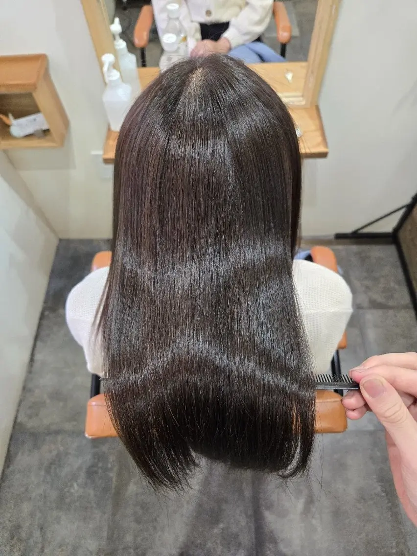 ミディアム ️🩵美髪矯正 みおのヘアスタイル